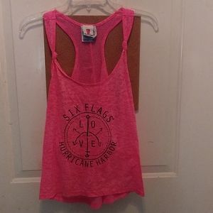 !!!SIX FLAGS HURRICANE HARBOR PINK TANK TOP!!!